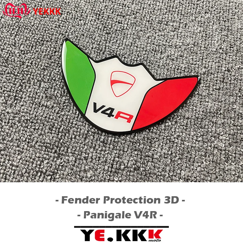

For Ducati Panigale V4 V4R Italian Fender Protection 3D Stereo Italy Sticker Decal DUCATI Logo