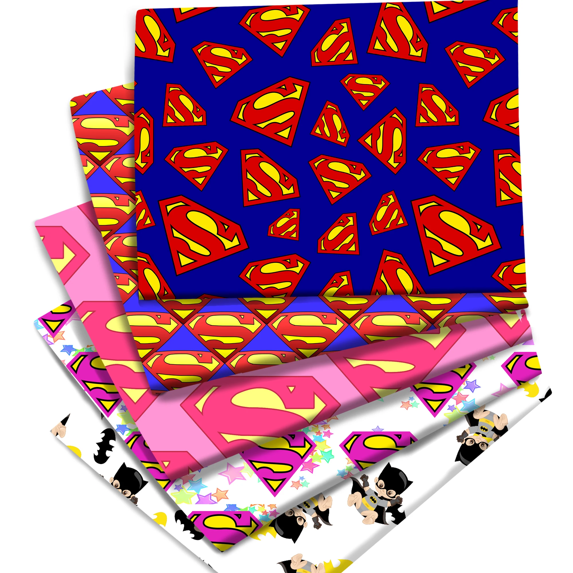 Распродажа ткань из полиэстера/чистого хлопка с принтом летучая мышь Disney Hero для