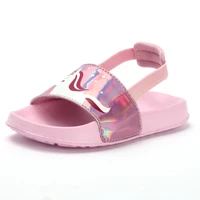 2022 new summer kids sandals for girls shoes cute cartoon children shoes pu leather flats baby boys sandals casual non slip