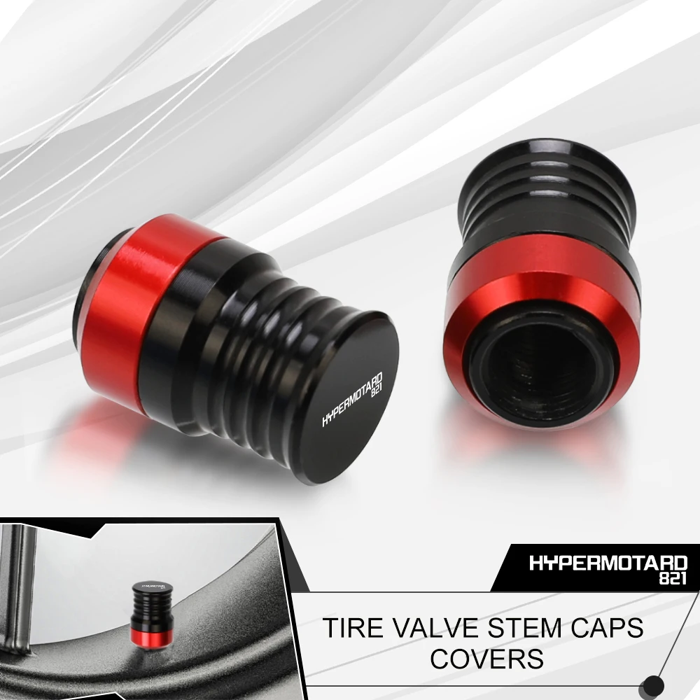 

For DUCADI HYPERMOTARD 821 2013-2015 HYPERMOTARD821 Motorcycle Accessorie Wheel Tire Valve Stem Caps Airtight Cover Universal