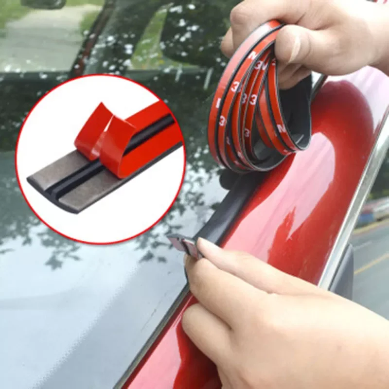 

Car Rubber Seal Strips Auto Seal Protector Sticker Window Edge Windshield Roof Rubber Noise Insulation Accessories