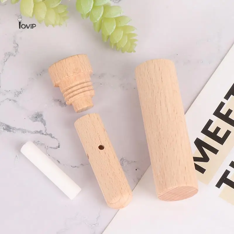 

1pc Essential Oil Aroma Wood Diffuser Inhaler With Wicks Nebulizer Packing Oils Aromatherapy Nasal Inhaler