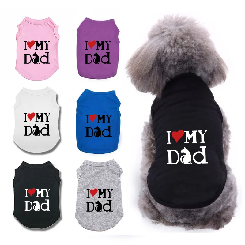 

Spring Autumn Dog Fashion Love Letter Dog Vest Golden Hair Teddy Pet Vest Large Medium Puppy Clothes Pet Clothes Dog Clothing