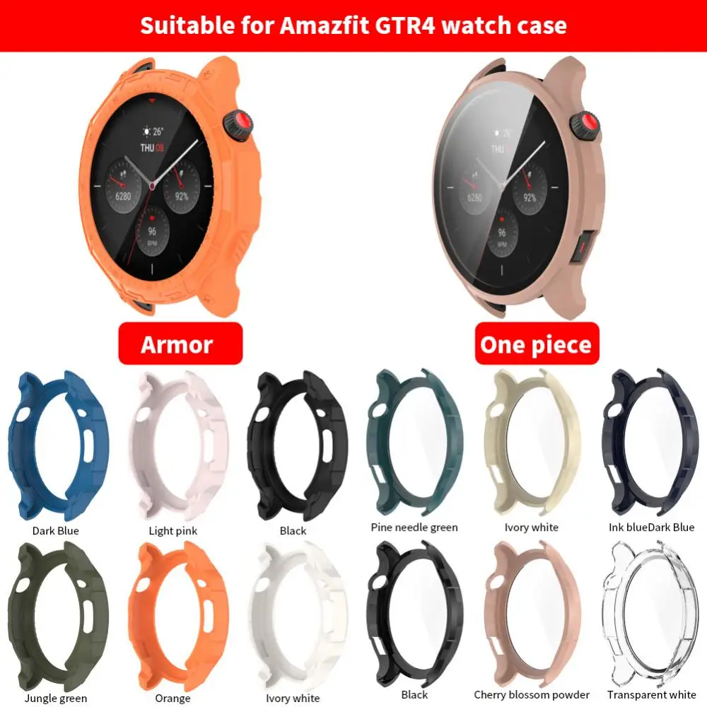

For Amazfit GTR4/Amazfit GTR4 TPU Hollowed Out Watch Case Armor Protective Case Fallproof Watch Protection Shell Accessories