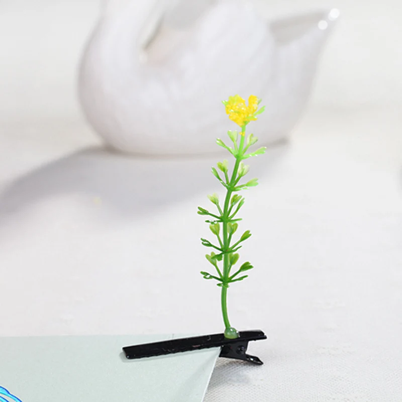 

1PC Funny Show Bean Sprout Bobby Hairpin Flower Plant Hair Clips For Kids Girls Women Hair Styling Tool Cute Side Clip