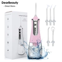 portable oral irrigator 3 modes water flosser dental water jet tools pick cleaning teeth 350ml 5 nozzles mouth washing machine