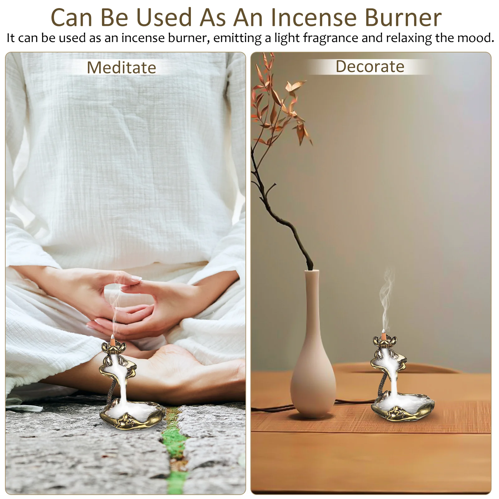 Курильница с листьями лотоса украшения для домашнего декора стола обратным