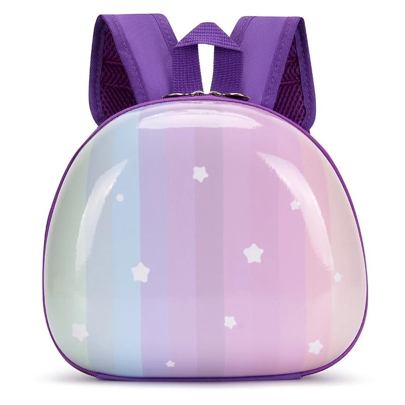 New PVC Half Round Gradient Rainbow Star Children Kindergarten Backpacks Cute Primary Sweet Girl Boy Small School Bags Fashion
