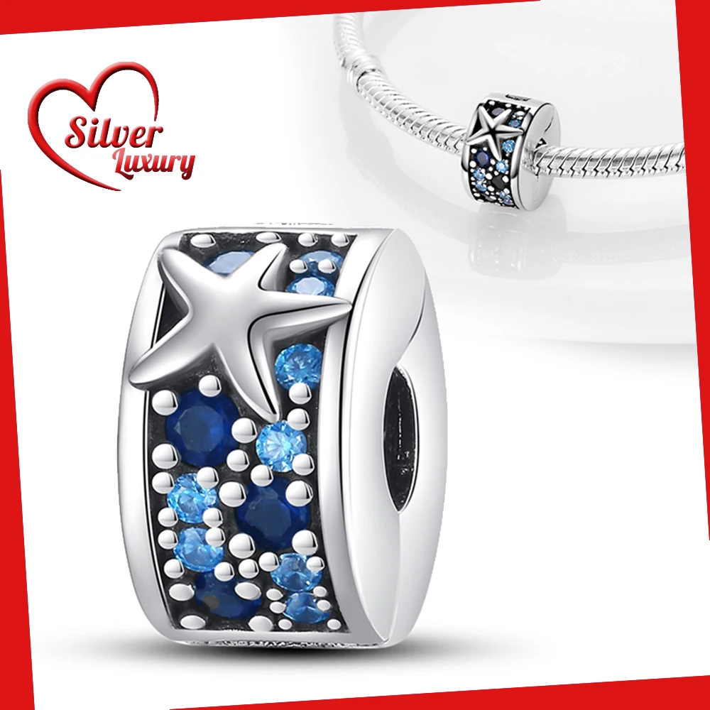 

Starfish Sea Shell Spacer Beads 925 Sterling Silver Fit Pandora Charms Silver 925 Original Bracelet for Jewelry Making
