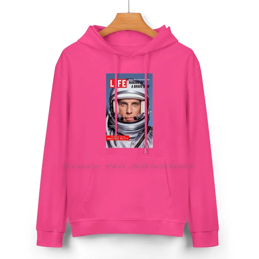 Толстовка с капюшоном из чистого хлопка секретная жизнь Уолтера митти 24 цвета