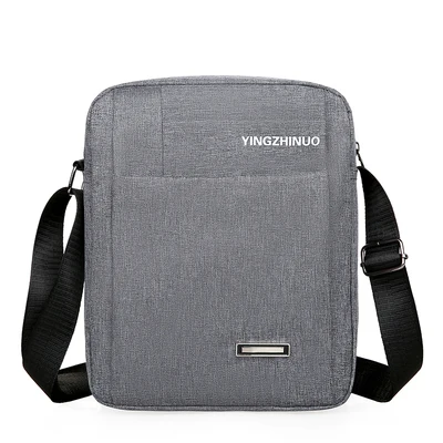 

New Arrival small men Traveller handbags!Nice Classic male multi-zippers One-shoulder bag All-match shopping nylon Carrier