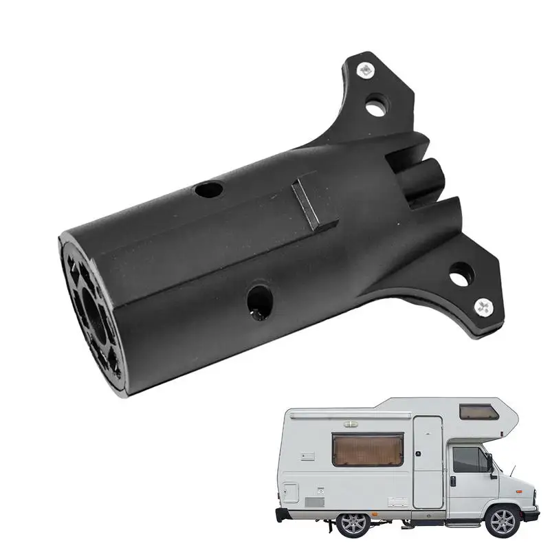 

RV прицеп соединитель Адаптер 7 способ к 4 контактный плоский трейлер спиральный жгут проводов разъем адаптера штепсельная вилка 7 контактны...