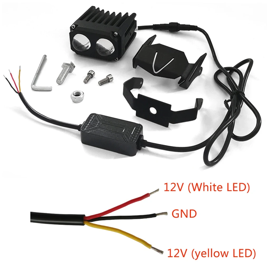 

Motorcycle Headlight Portable IP67 Waterproof Universal External Drive Rainproof Headlamp with Mounting Screws