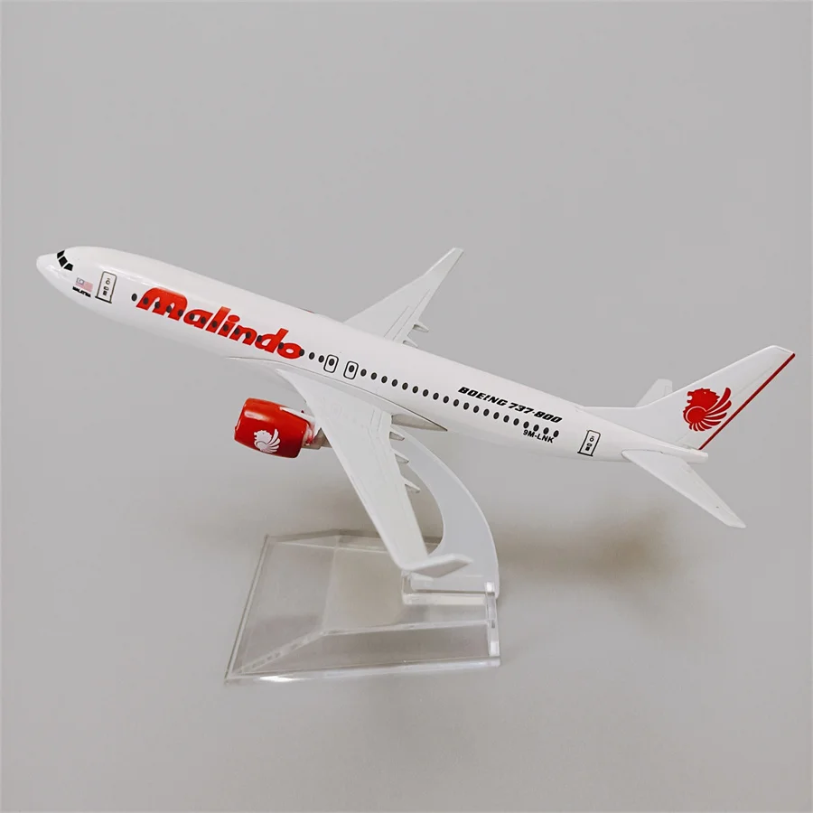 

16cm Alloy Metal Air Malaysia Malindo Boeing 737-800 B737 Airlines Airplane Model Airways Diecast Air Plane Model Aircraft