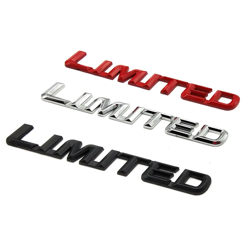 

1 шт. автомобильный 3D металлический красный хром черный значок-наклейка Роскошная Ограниченная серия букв эмблема логотипа подходит для Toyota Highlander