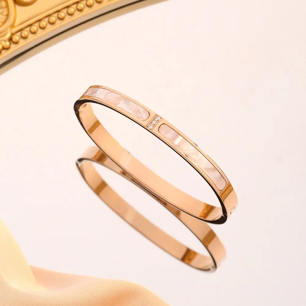 Классический простой стильный браслет для мамы в форме ракушки дизайн Ins