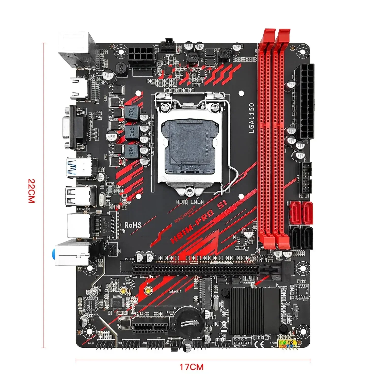 MACHINIST H81M-PRO S1 Материнская плата LGA 1150 NVME Слот M.2 Поддержка процессора I3 I5 I7/Xeon E3 V3 DDR3