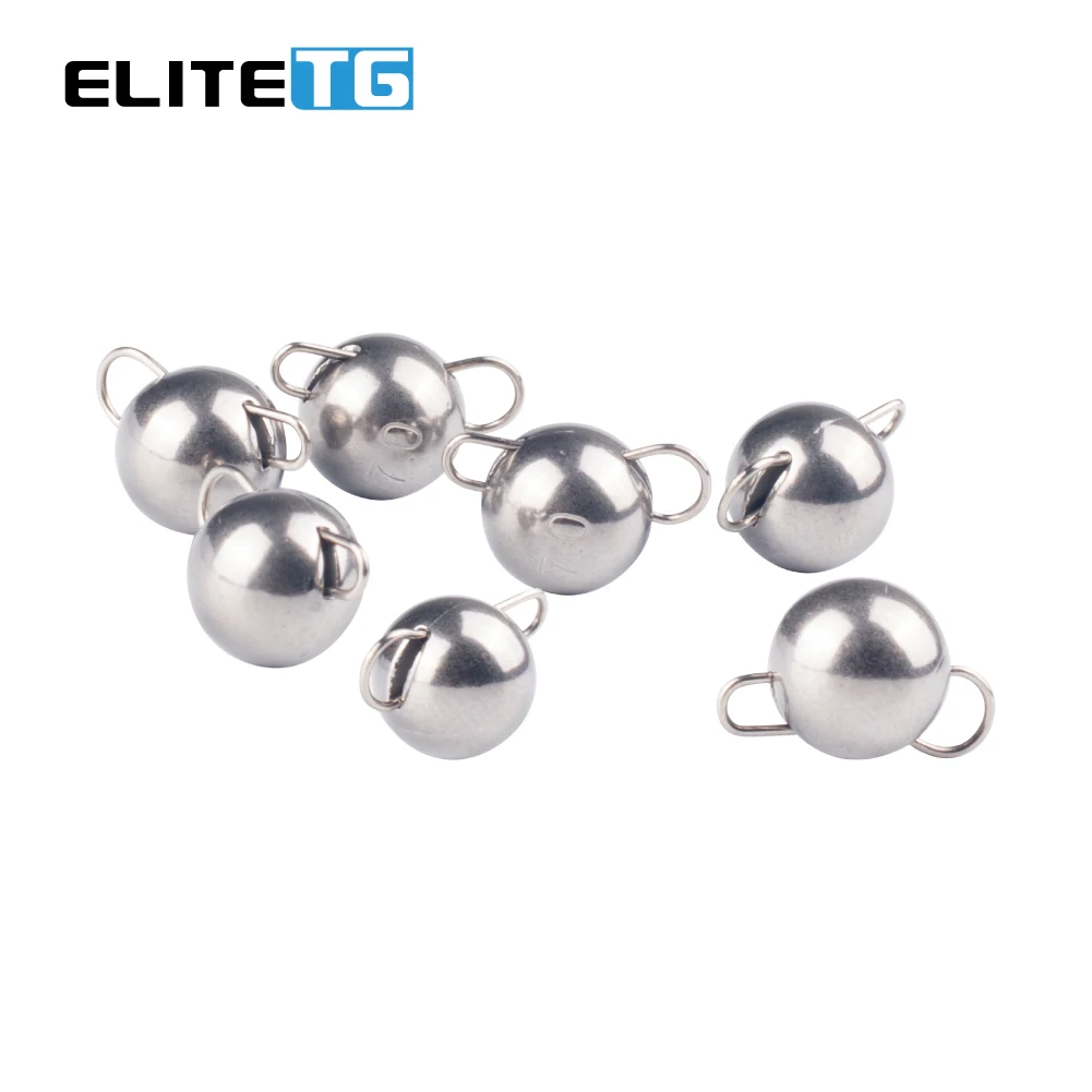 Elite TG 10PCS Cheburashka Sinker Tungsten jig head weight,1g 1.5g 2g 3g 5g 7g,cheburashka weight For Soft Worm Bait Accessories enlarge