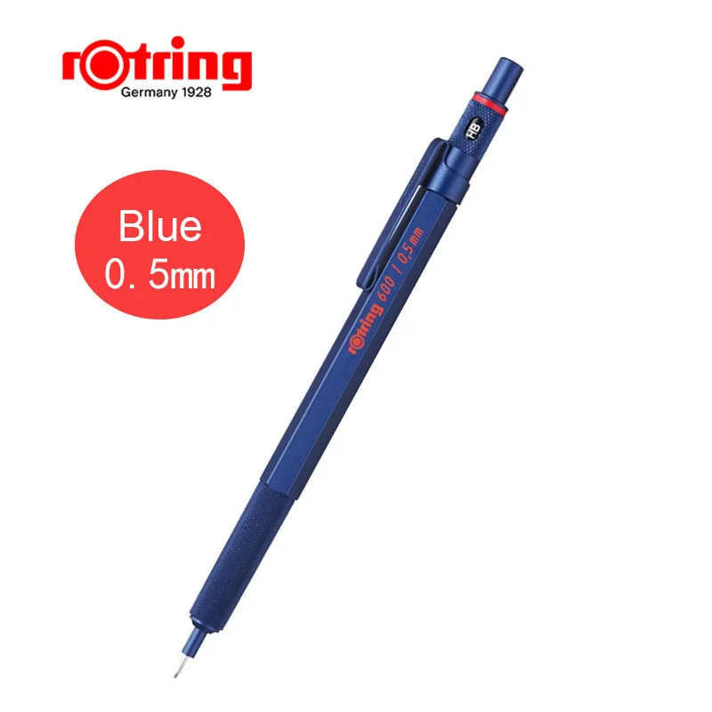 

Механические карандаши Rotring 600, 0,5 мм, 0,7 мм, профессиональные ручки для рисования и эскизов, металлический корпус, шестигранный держатель, архитектурный подарок