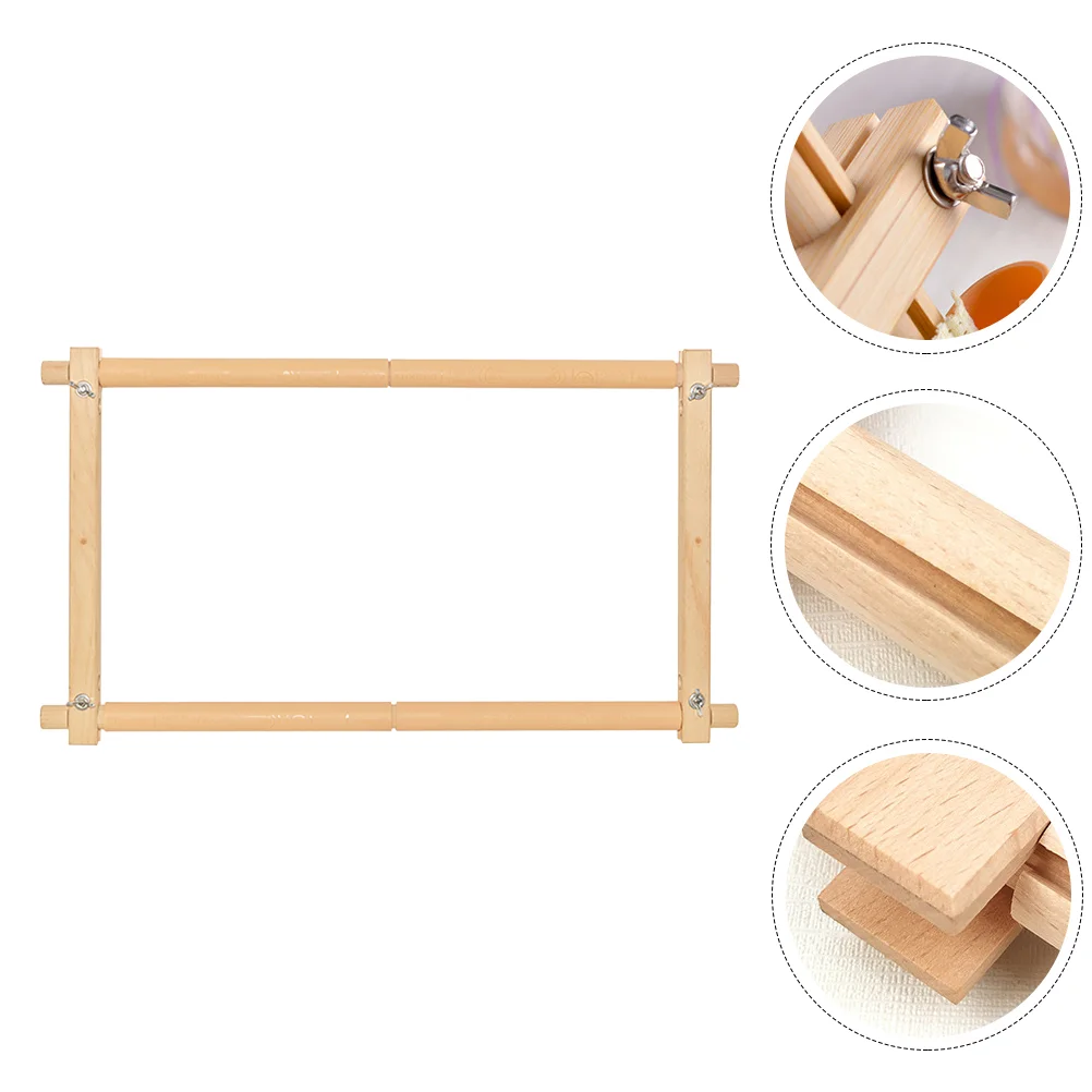 

1 Set Practical Embroidery Stand Wooden Cross Stitch Rack Embroidery Frame Rack