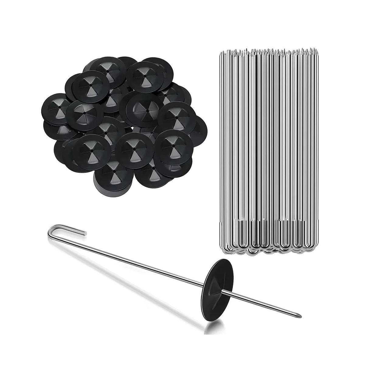 

50 Packs Solar Panel Guard Clips, Stainless Steel Wire Fence Fasteners Animal Guard Roll Kit for Solar Panel