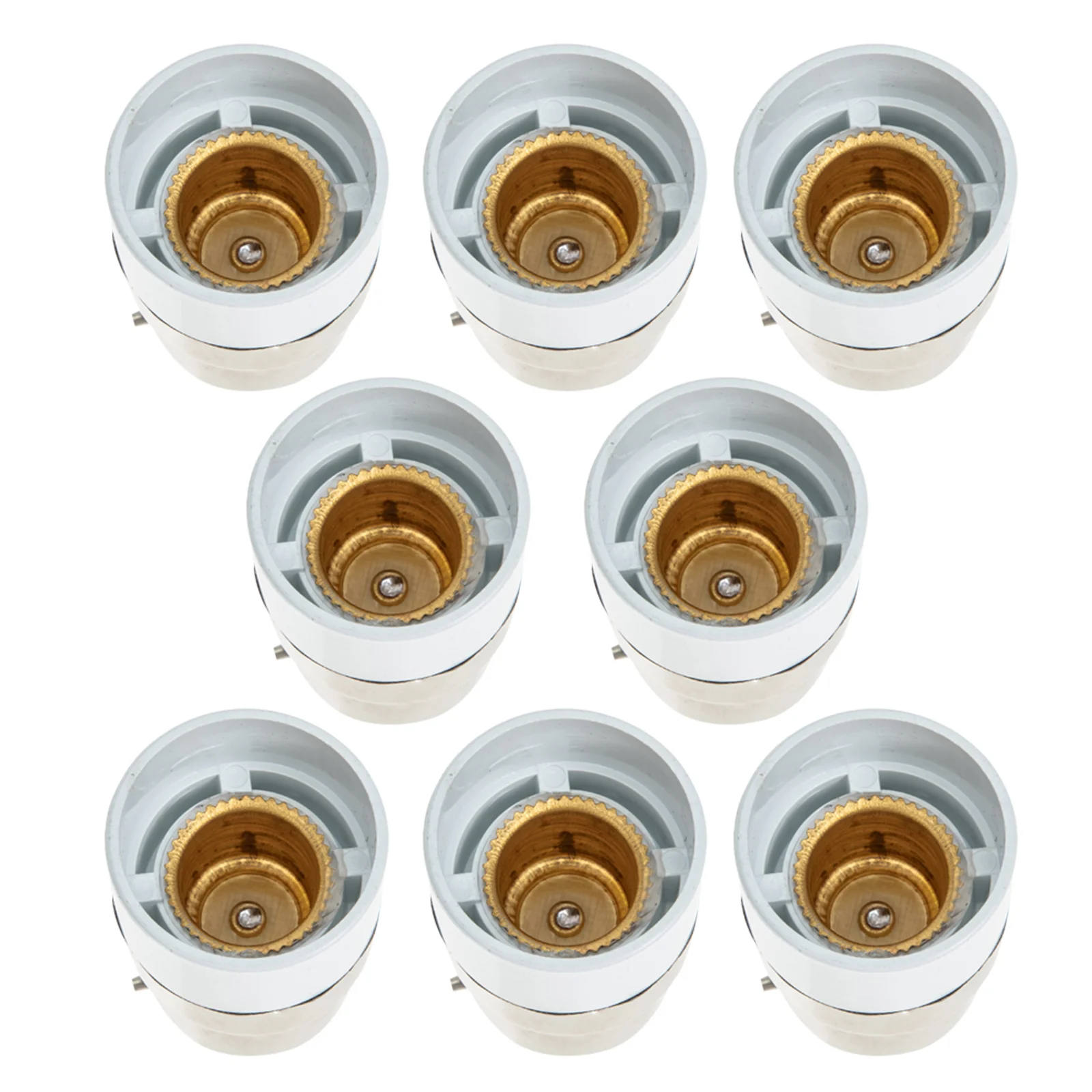 

8pcs Light Socket Adapters Sturdy Flexible B22 To E14 Adapter Light Bulb Holder Light Bulb Base Converter