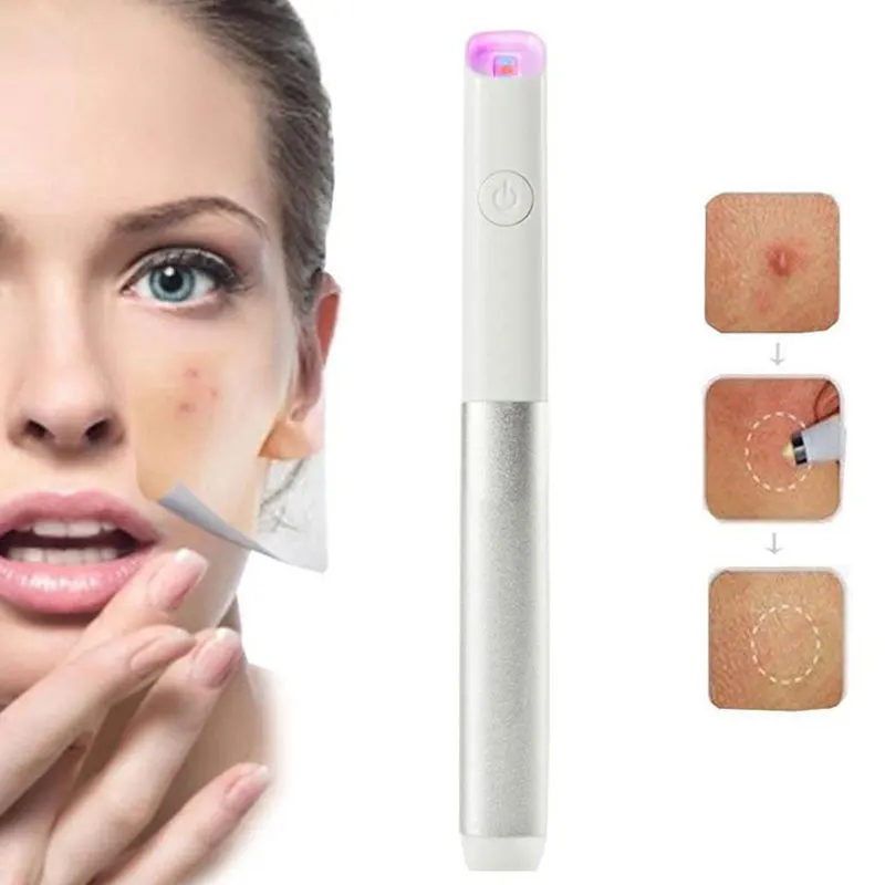 

Blue Light Red Therapy Acne Spot Treatment Laser Pen Blackhead Blemish Remover Scar Wrinkle Removal Device