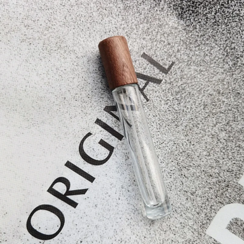 10 мл деревянная крышка распылитель стеклянный флакон для духов портативный