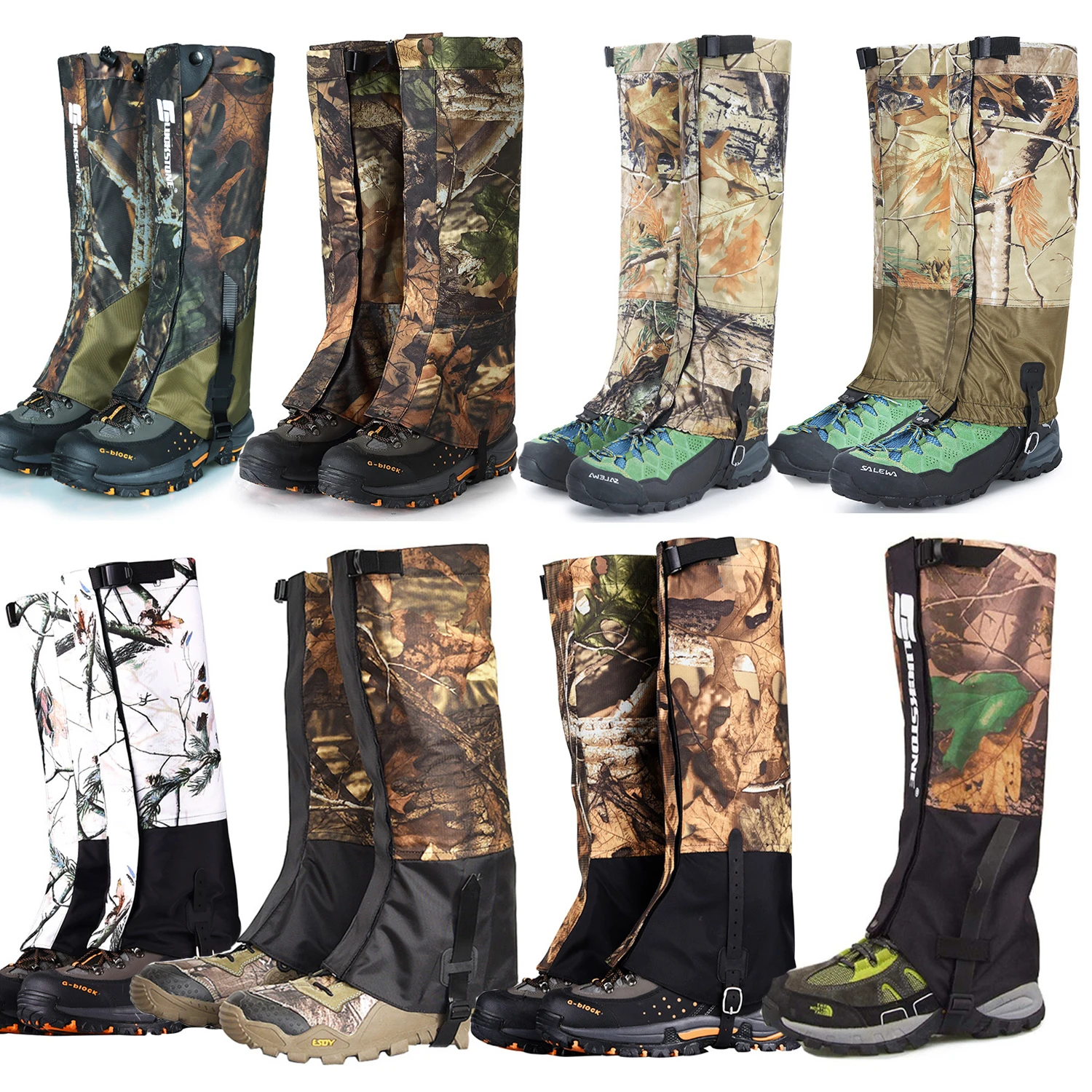 

Boots Waterproof Legging Snow Wraps Gaiters Double-deck Hunting Guard Protection Snow Outdoor Hiking Gaiters Leg Cover Climbing