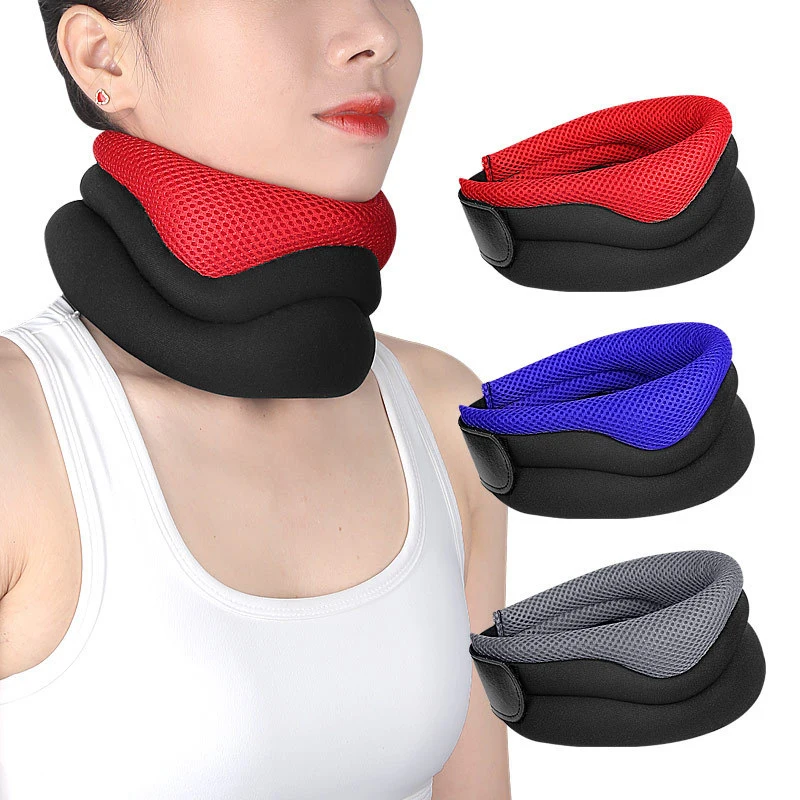 

1Pc Sponge Brace Cervical Spine Fixed Neck Sleeve Breathable Elastic Neck Support Neck Support Tool