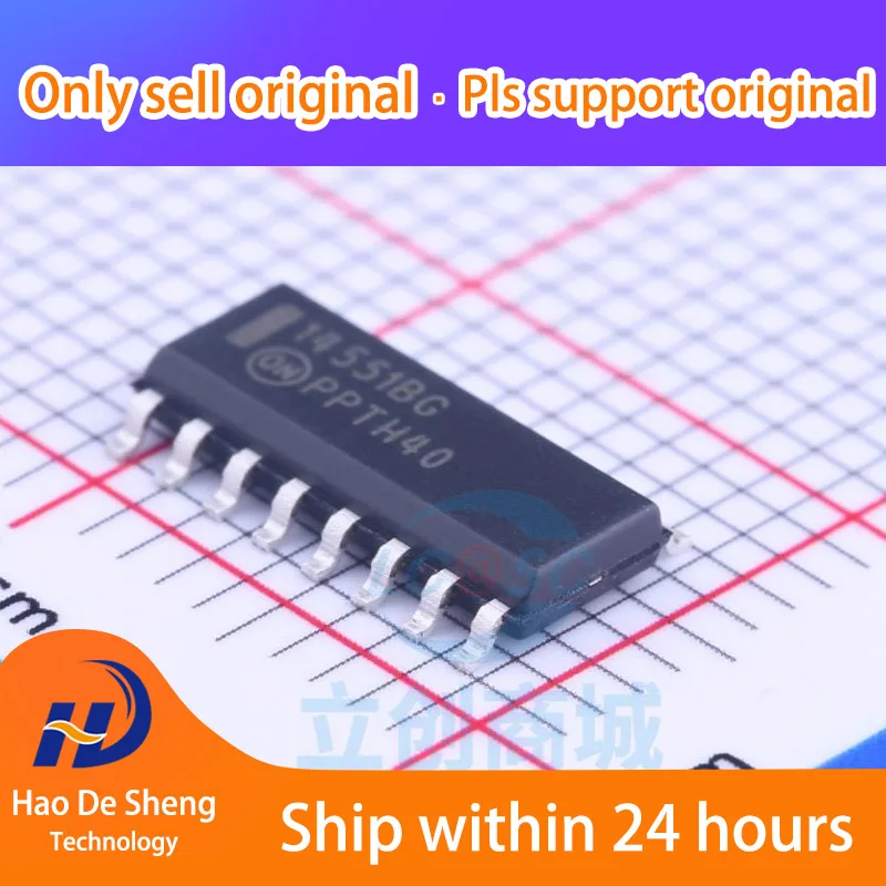 

10PCS/LOT MC14551BDR2G Logo14551BG New Original in Stock