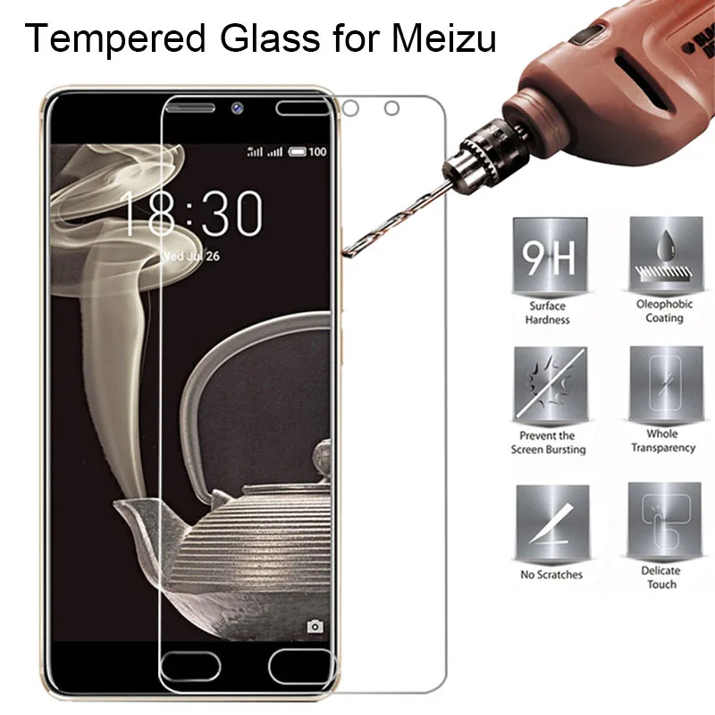 2 шт.! Протектор экрана для Meizu M6 M5 M3 M2 Note закаленное стекло 9H HD защитное на M6S M5S M3S |
