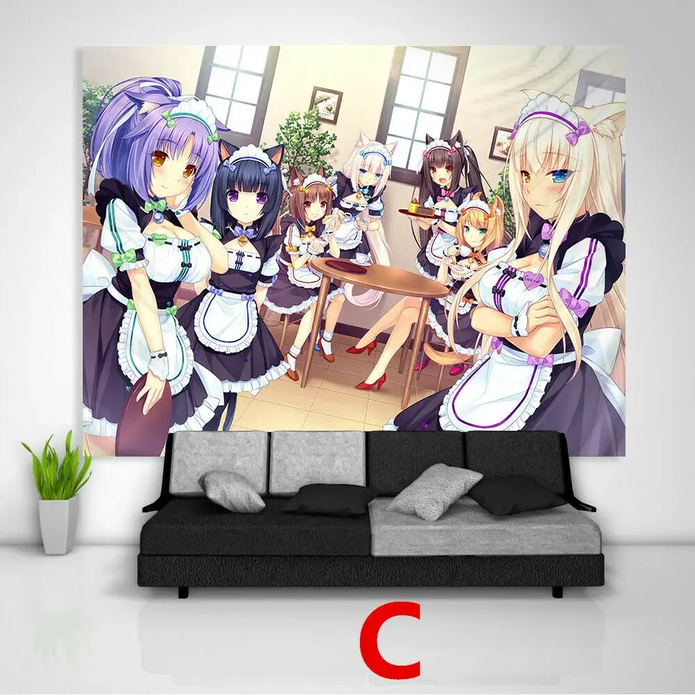 

Nekopara аниме гобелен, полиэстер