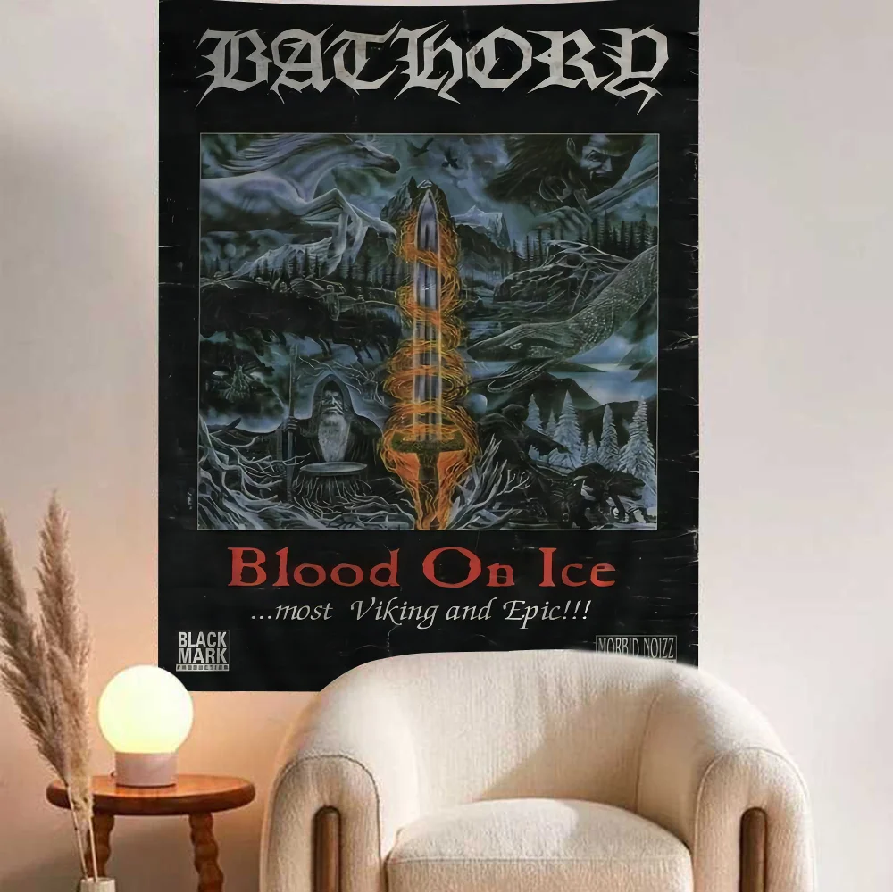 Bathory Quorthon Ретро хэви-метал музыкальная группа певица аниме гобелен искусство