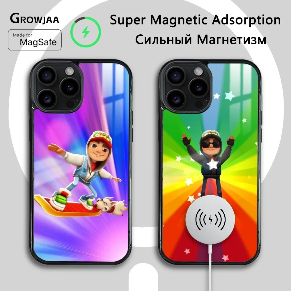 S-Subway S-sco-ot Game Phone Case For iPhone 16 15 14 13 12 11 Pro Max Plus Mini Magsafe Mirror Wireless Magnetic Cover