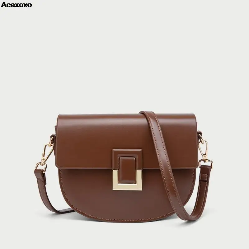 

The new senior texture saddle bag shoulder bag women's bag simple fashion