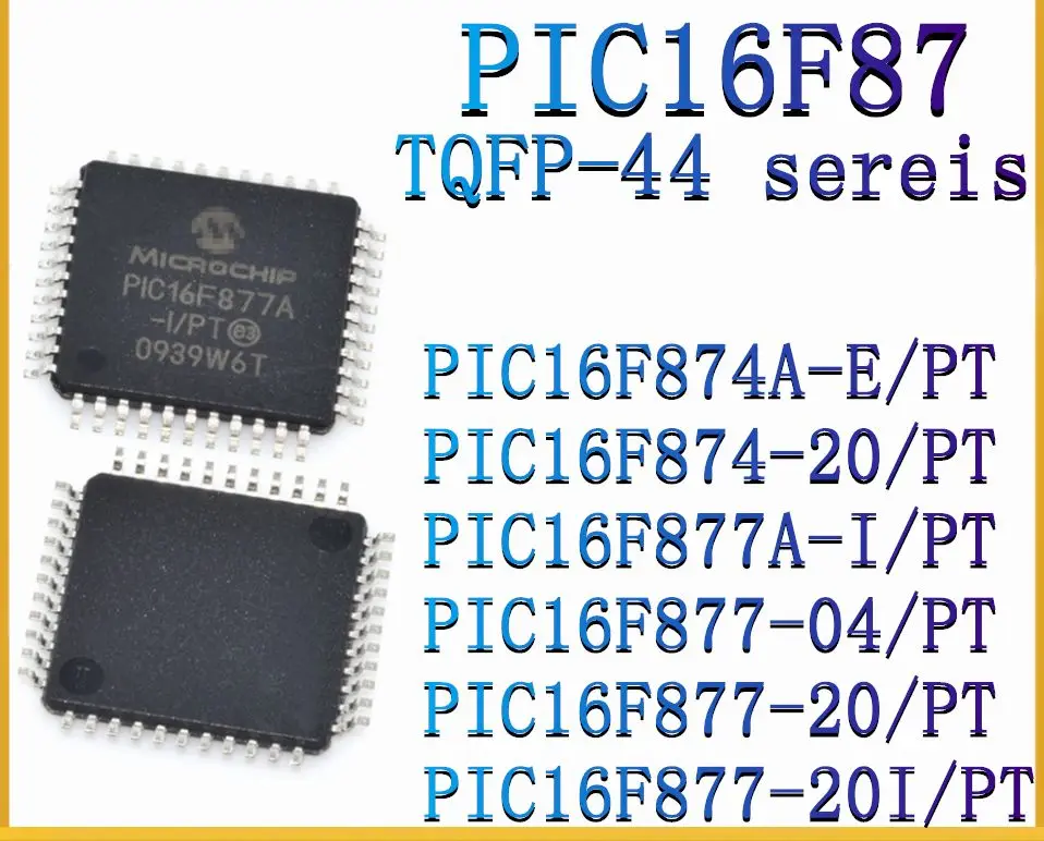 PIC16F874A-E/PT PIC16F874-20/PT PIC16F877A-I/PT PIC16F877-04/PT PIC16F877-20/PT Microcontroller (MCU/MPU/SOC)