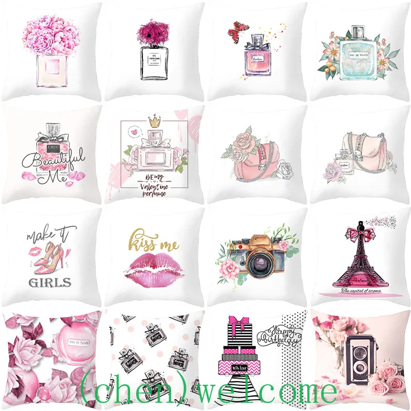 

Наволочка для подушки на День святого Валентина, украшение для дома в гостиную, белые декоративные подушки, наволочка для дивана