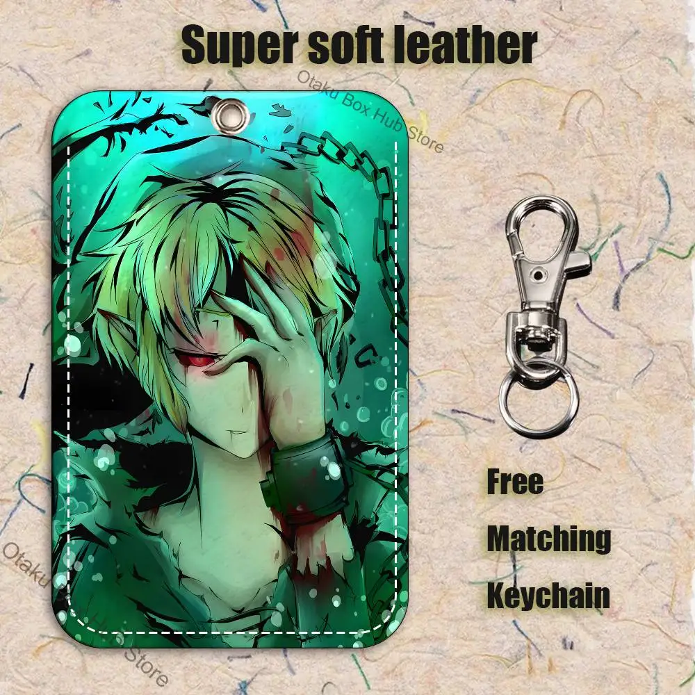 Фото Кожаный брелок-картхолдер C-Creepypastas Ben drowned Pattern 1Pc из полиуретана для ключей, брелок для дверных замков, брелок для ID-карт №4