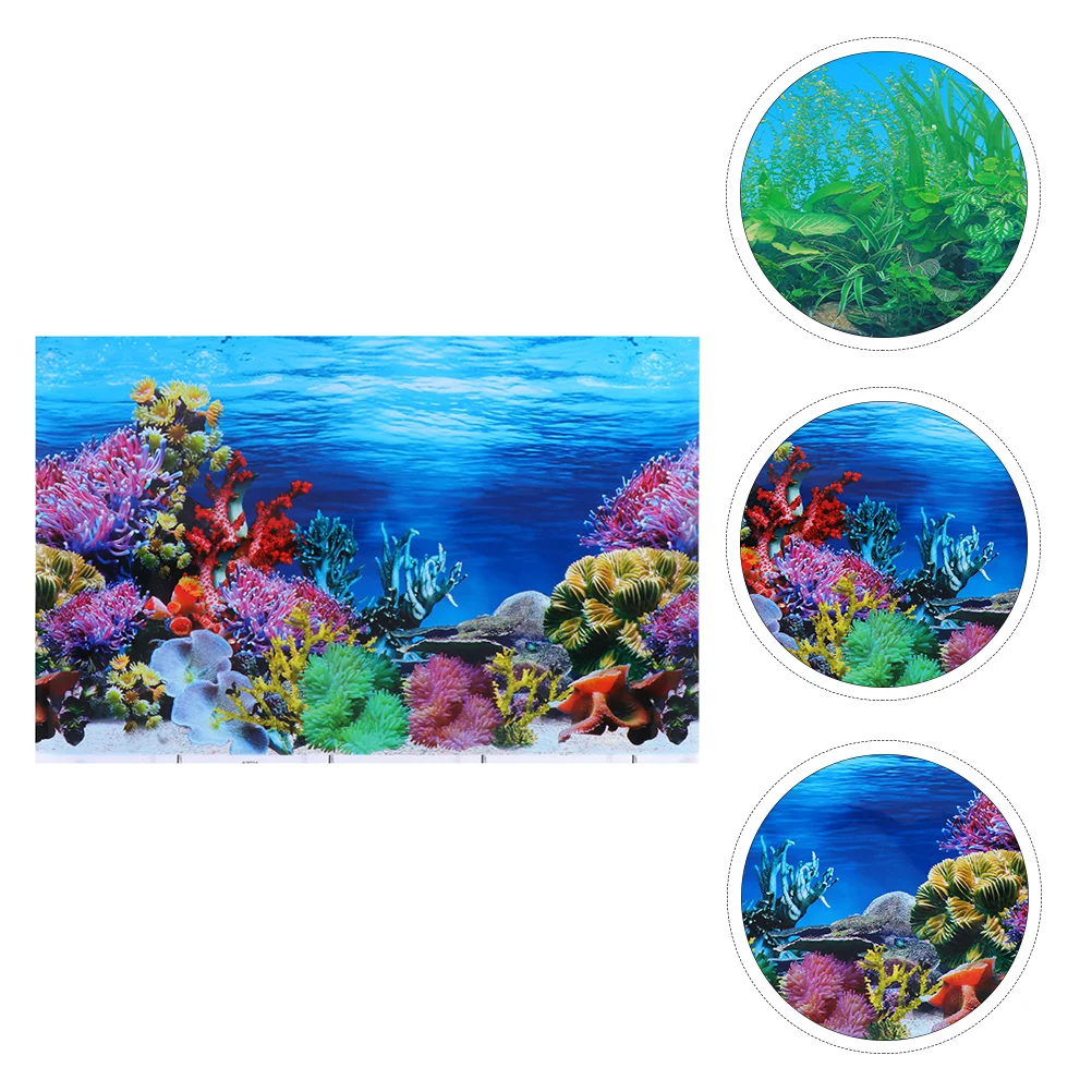 

Fish Tank Background Underwater Poster Aquarium Background Landscape Backdrop Aquarium accessories