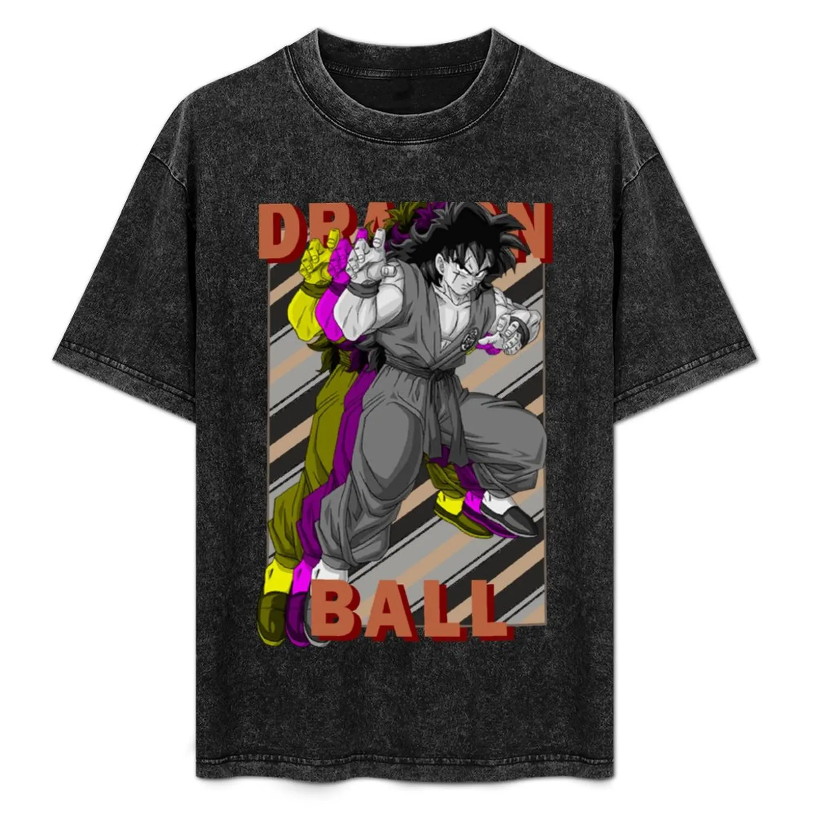 Фото Футболка Yamcha Rgb Glitch Design, футбольная футболка больших размеров, корейская модная футболка для мужчин №1
