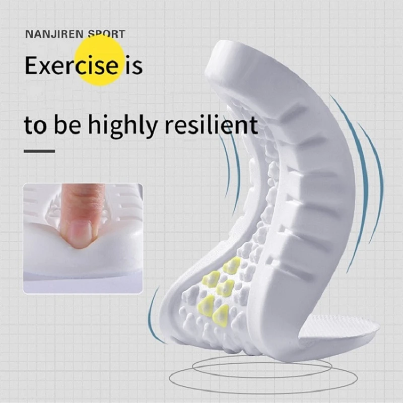 2023 New Man Women Sport Insoles Memory Foam Massage Insoles For Shoes Sole Deodorant Breathable Cushion Running Pad For Feet