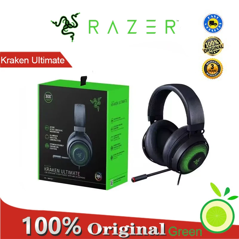 

Razer Kraken Ultimate RGB headset 7.1 esports game headphones USB headphones