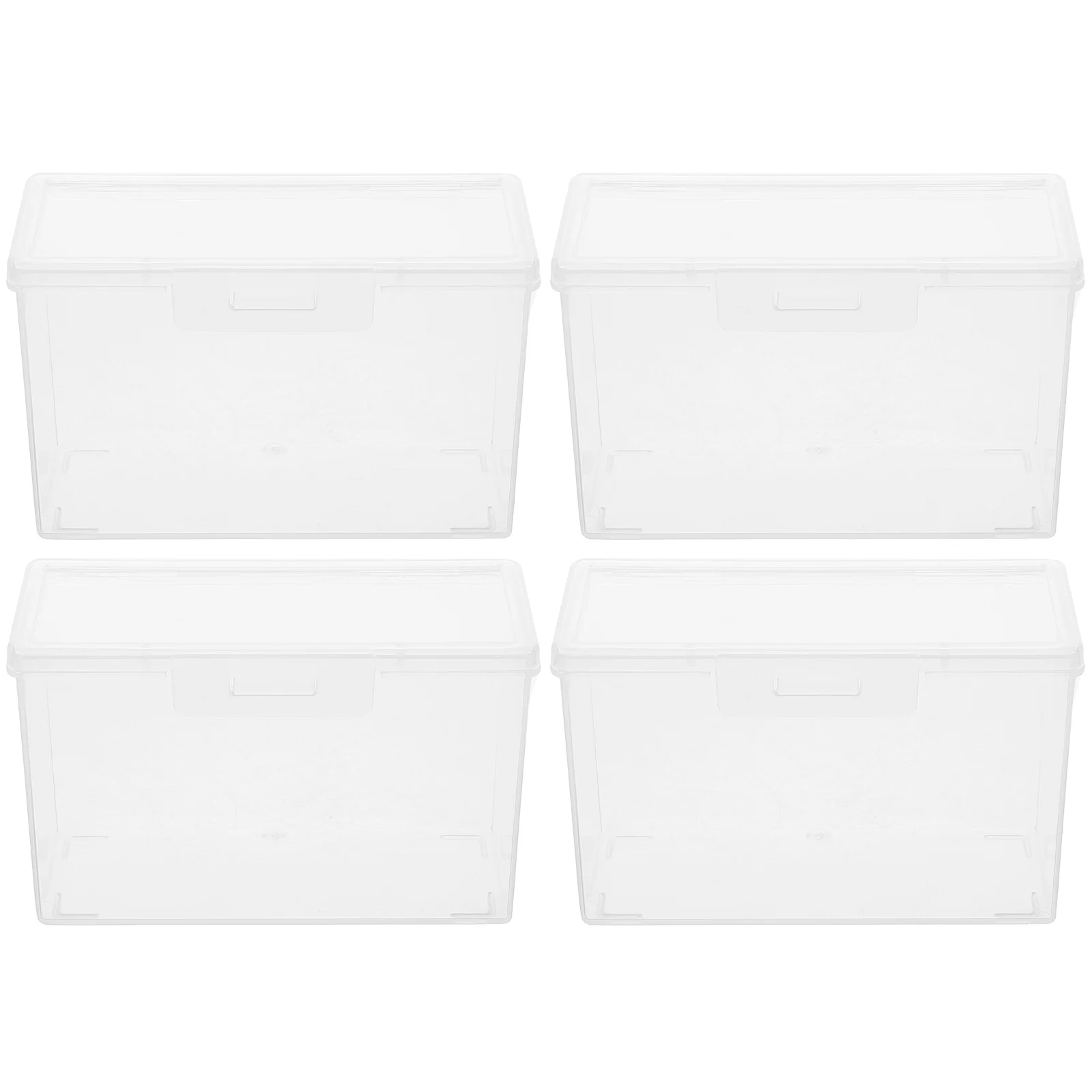 

4pcs Photo Organizer Photo Box Storage Greeting Card Storage Box Holding Case