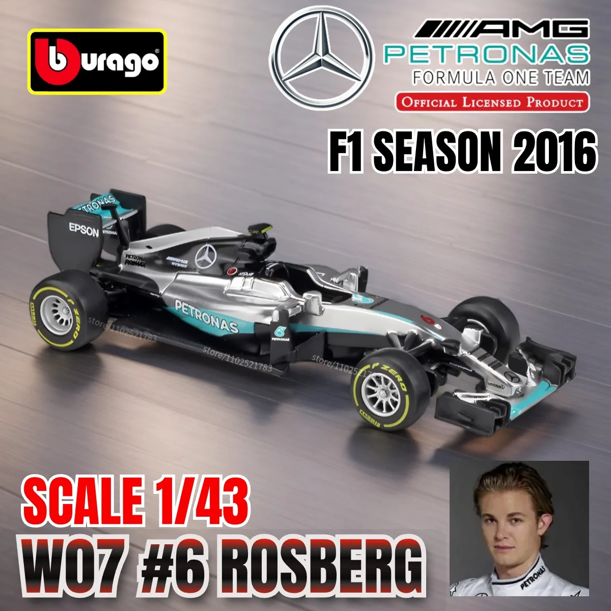 BBURAGO 1:1 масштаб модель автомобиля F1 литой под давлением металлический материал