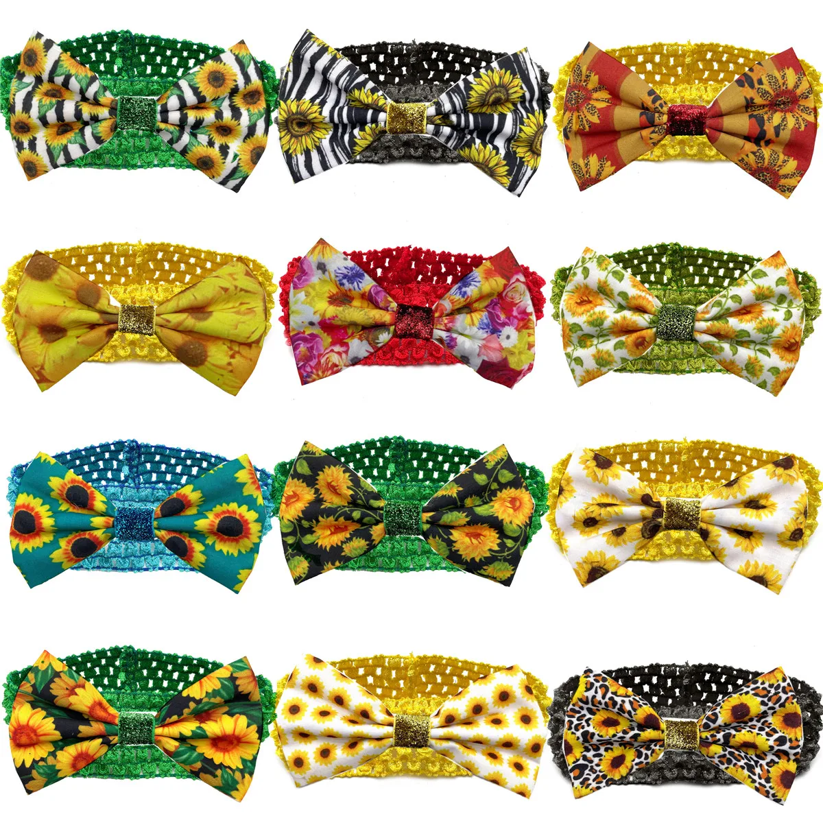 

Галстуки-бабочки 30/50 шт., большие галстуки для средней собаки, эластичные Галстуки для собак с цветами, товары для ухода, маленькая Весенняя повязка