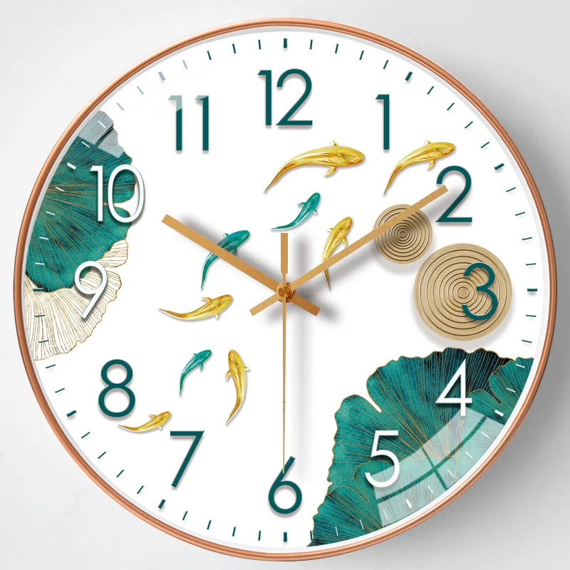 

[12 Inches 30cm] Clock Wall Clock Living Room Home Modern Simple Personality Creative Wall Mute Clock Wall Decor