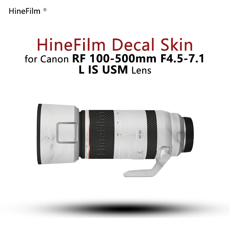 Наклейка на объектив для Canon RF100-500 мм F4.5-7.1