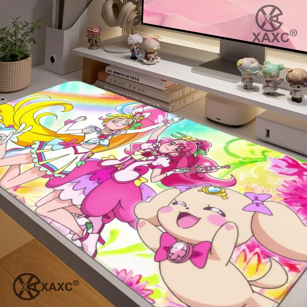 Фото Коврик для мыши Healin Good Pretty Cure XAXC, большой игровой коврик для мыши с HD-печатью, водонепроницаемый коврик для стола XXL для ПК, ноутбука, нескользящий коврик для стола №3