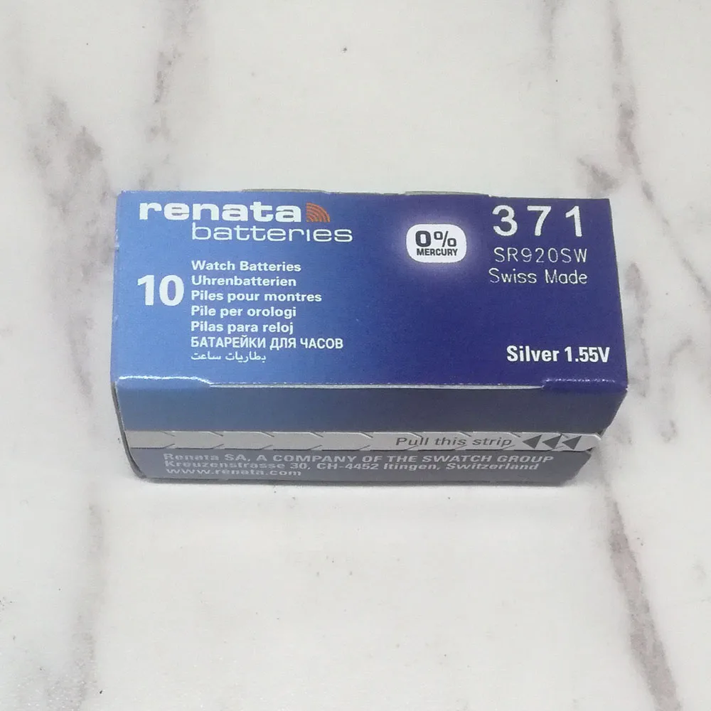 Аккумулятор для часов с оксидом серебра